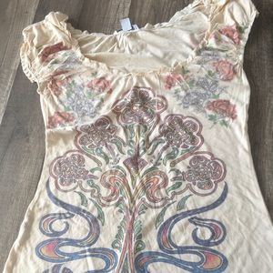 Express Peasant style printed top!